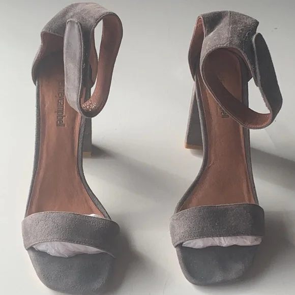 Jeffrey Campbell Holvey Suede Sandal Heel Size 8 - Picture 3 of 8
